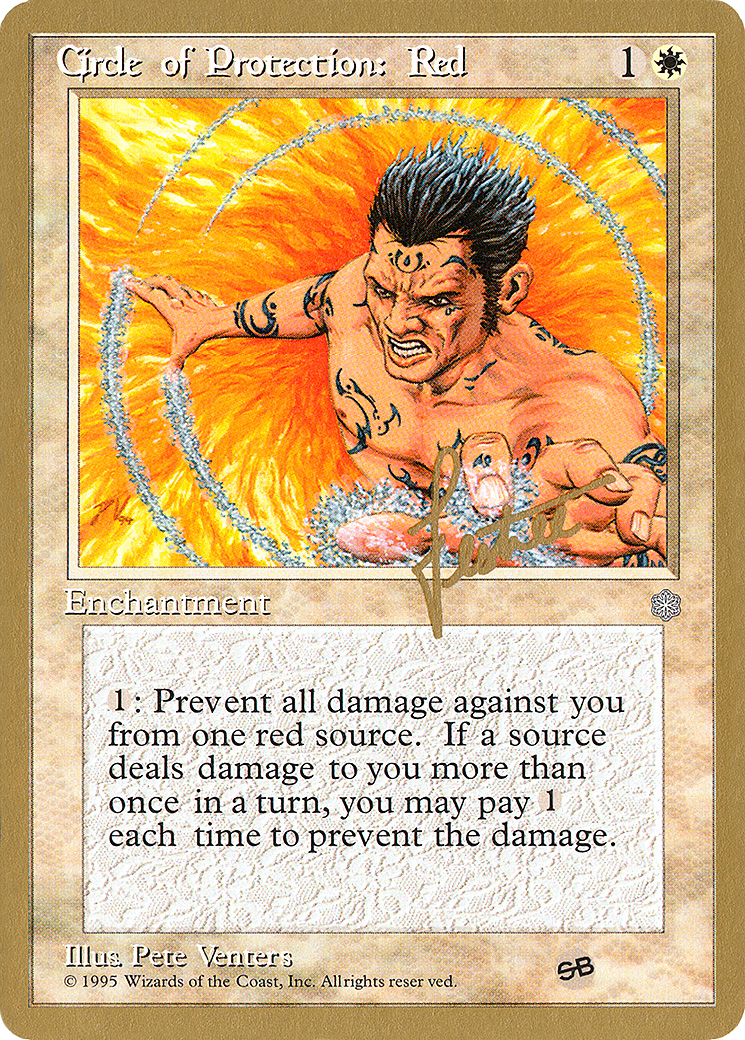 Circle of Protection: Red (WCD-) - Pro Tour Collector Set