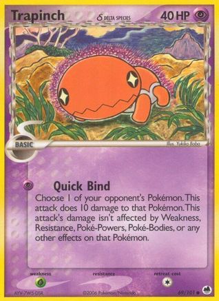 Trapinch (Delta Species) 069/101 - Dragon Frontiers Reverse Holofoil