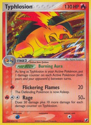 Typhlosion 017 - Unseen Forces - Reverse Holofoil