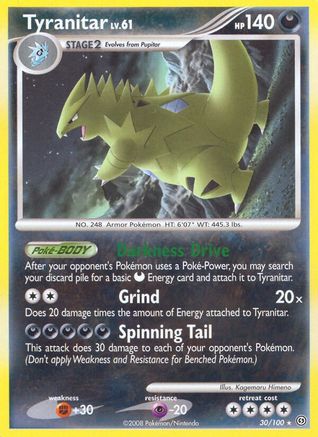 Tyranitar 030/100 - Stormfront Reverse Holofoil
