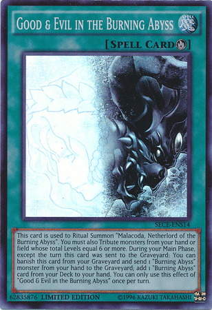 Good & Evil in the Burning Abyss [SECE-ENS14] Super Rare - Josh's Cards