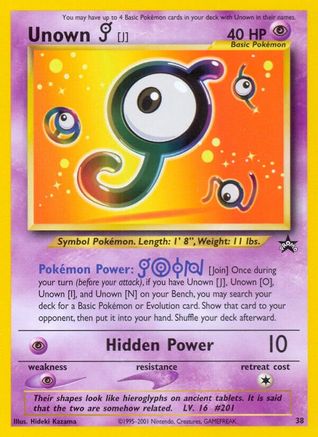 Unown [J] 038/53 - WoTC Promo