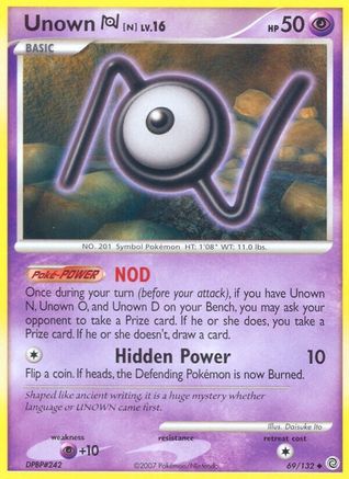 Unown [N] 069/132 - Secret Wonders Reverse Holofoil
