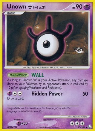 Unown (W) 080/146 - Legends Awakened Reverse Holofoil