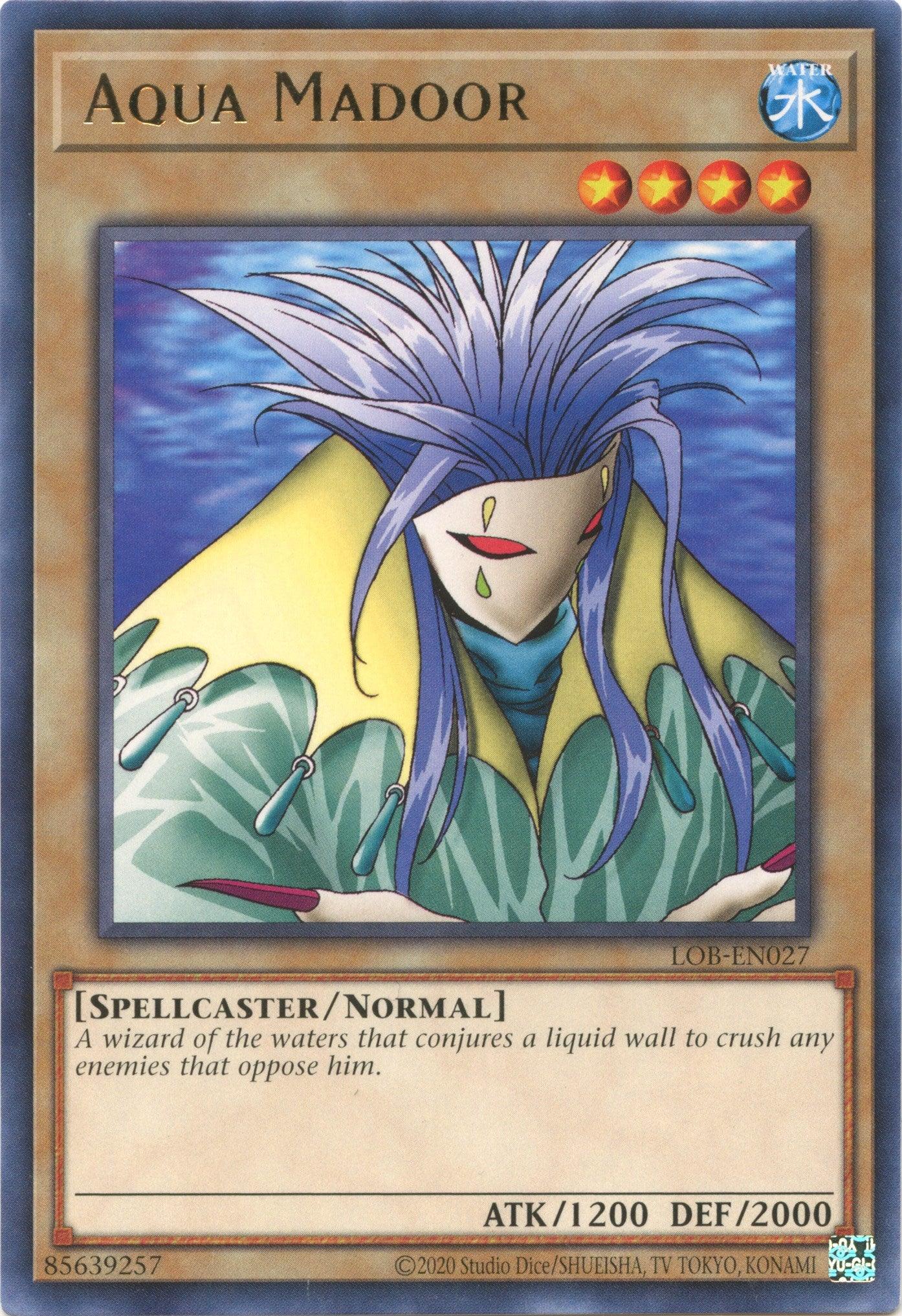 Aqua Madoor (25th Anniversary) [LOB-EN027] Rare - Josh's Cards