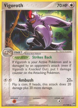 Vigoroth 041/108 - Power Keepers Reverse Holofoil