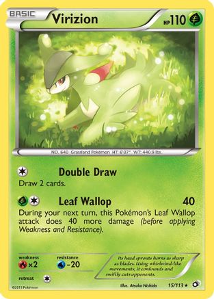 Virizion 015/113 - Legendary Treasures Reverse Holofoil