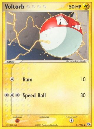 Voltorb 071/106 - Emerald Reverse Holofoil