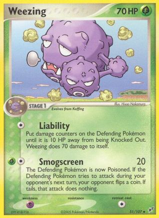 Weezing 051 - Deoxys - Reverse Holofoil