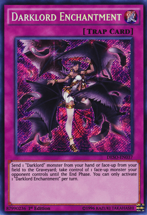 Darklord Enchantment [DESO-EN037] Secret Rare - Josh's Cards