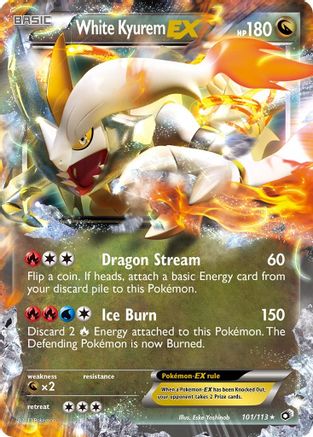 White Kyurem EX 101/113 - Legendary Treasures Holofoil