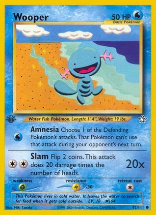 Wooper [82] (Neo Genesis) 1st Edition