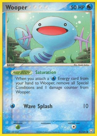 Wooper 081/109 - Team Rocket Returns - Reverse Holofoil