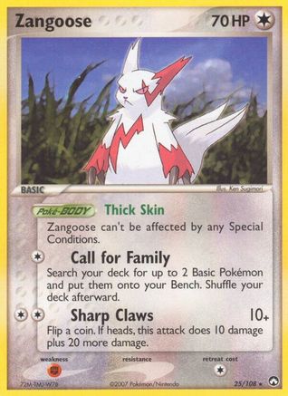 Zangoose 025/108 - Power Keepers - Reverse Holofoil