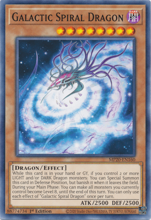 Galactic Spiral Dragon [MP20-EN160] Common - Josh's Cards