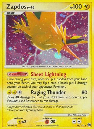 Zapdos 014/100 - Majestic Dawn Holofoil