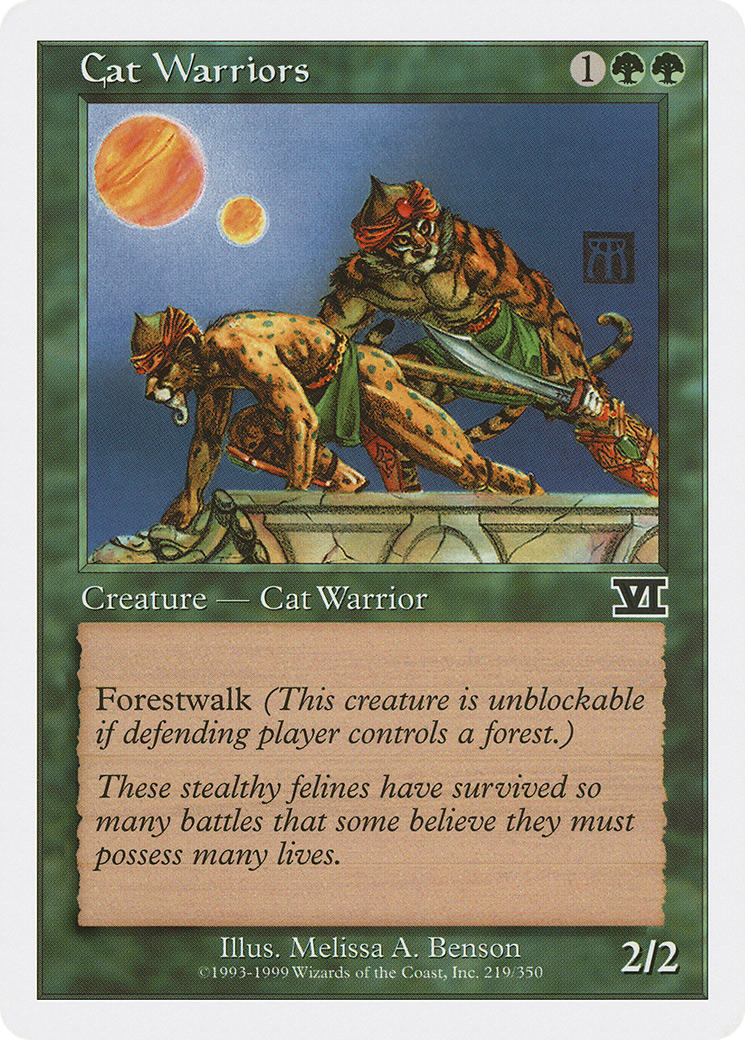 Cat Warriors (6ED-219) - Classic Sixth Edition
