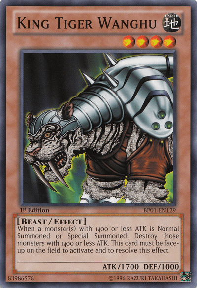 King Tiger Wanghu [BP01-EN129] Common - Josh's Cards
