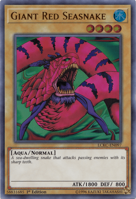 Giant Red Seasnake [LCKC-EN097] Ultra Rare - Josh's Cards