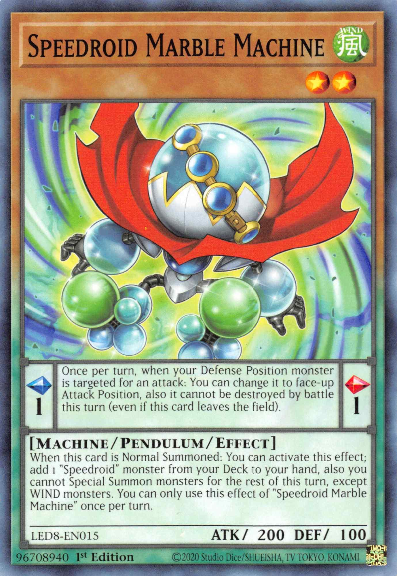 Speedroid Marble Machine [LED8-EN015] Common - Josh's Cards