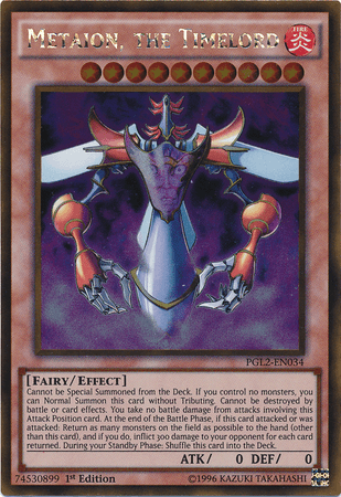 Metaion, the Timelord [PGL2-EN034] Gold Rare - Josh's Cards