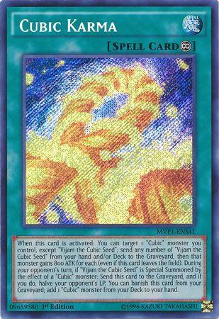 Cubic Karma [MVP1-ENS41] Secret Rare - Josh's Cards