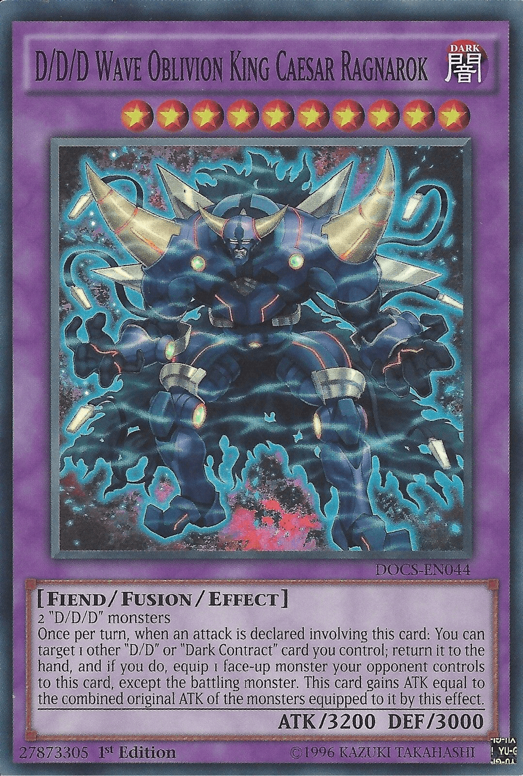 D/D/D Wave Oblivion King Caesar Ragnarok [DOCS-EN044] Super Rare - Josh's Cards