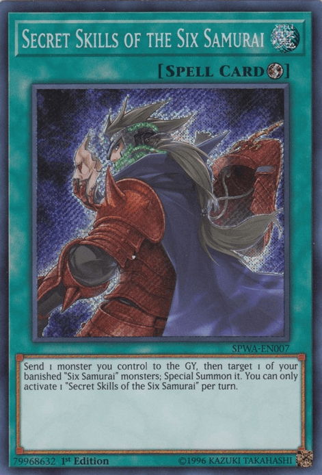 Secret Skills of the Six Samurai [SPWA-EN007] Secret Rare - Josh's Cards