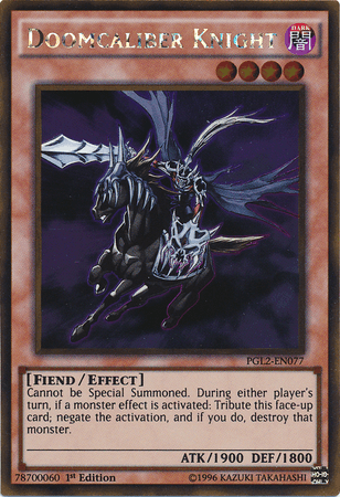 Doomcaliber Knight [PGL2-EN077] Gold Rare - Josh's Cards
