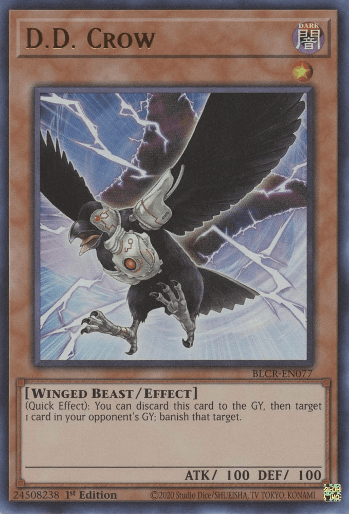 D.D. Crow [BLCR-EN077] Ultra Rare - Josh's Cards