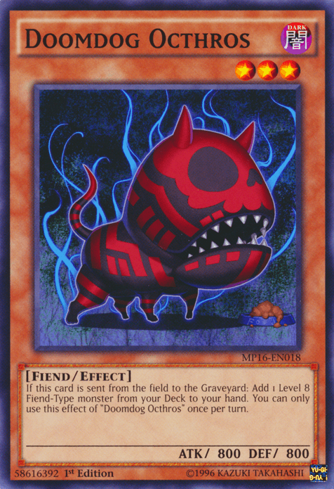 Doomdog Octhros [MP16-EN018] Common - Josh's Cards