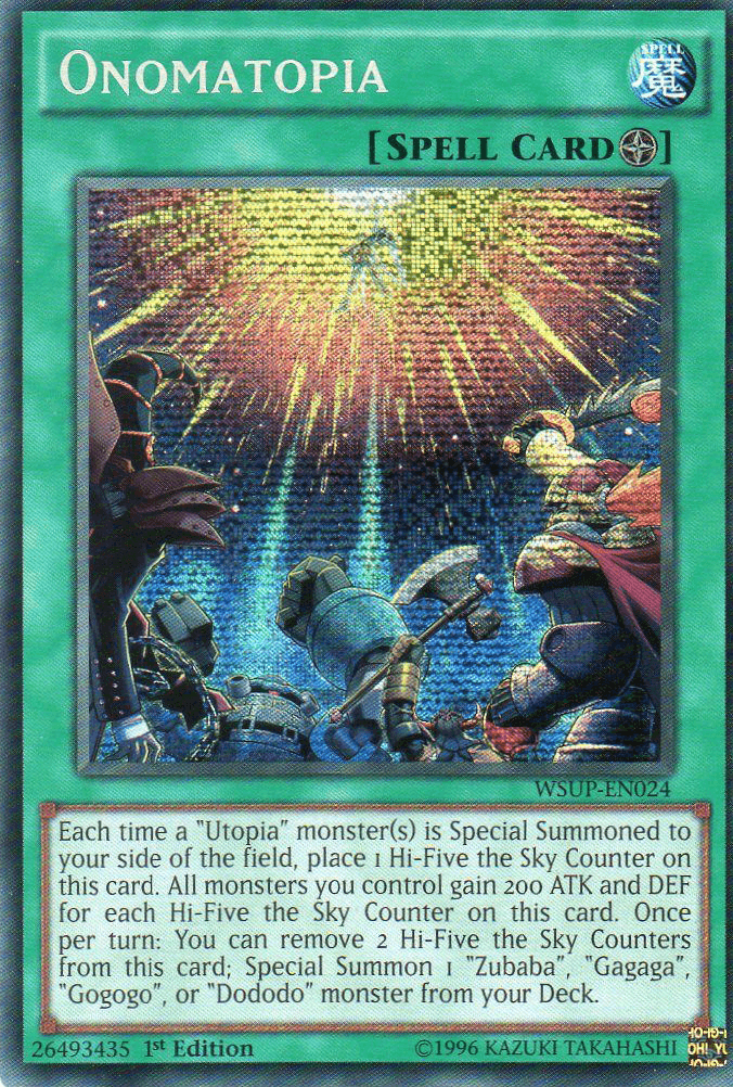 Onomatopia [WSUP-EN024] Secret Rare - Josh's Cards