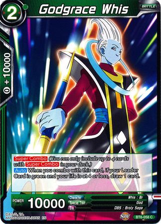 Godgrace Whis (BT6-058) [Destroyer Kings] Parallel Foil