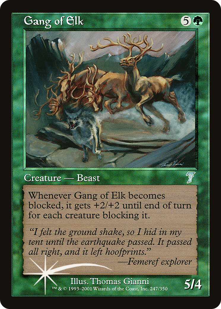 Gang of Elk [Seventh Edition] Foil