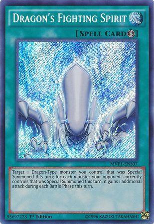 Dragon's Fighting Spirit [MVP1-ENS07] Secret Rare - Josh's Cards