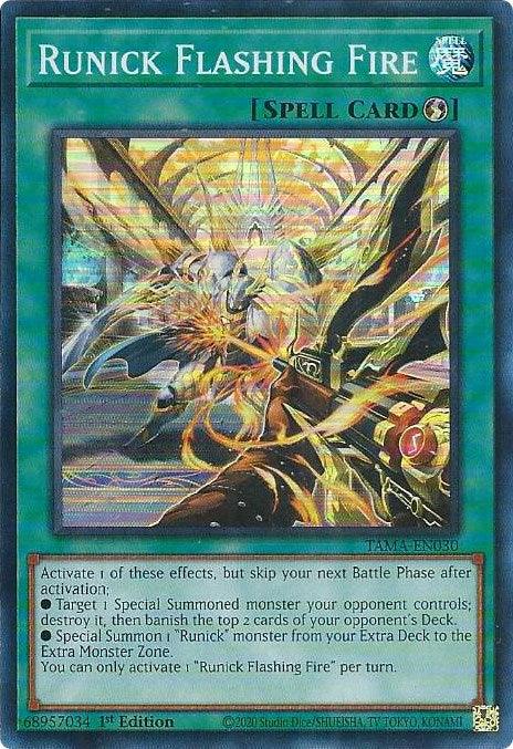 Runick Flashing Fire [TAMA-EN030] Super Rare - Josh's Cards