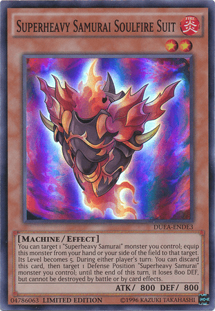 Superheavy Samurai Soulfire Suit [DUEA-ENDE3] Super Rare - Josh's Cards