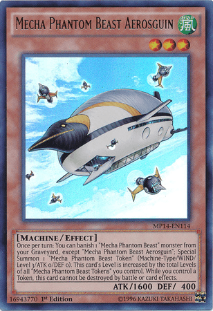 Mecha Phantom Beast Aerosguin [MP14-EN114] Ultra Rare - Josh's Cards