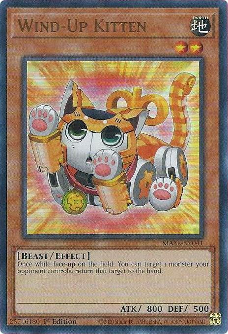 Wind-Up Kitten [MAZE-EN041] Ultra Rare - Josh's Cards