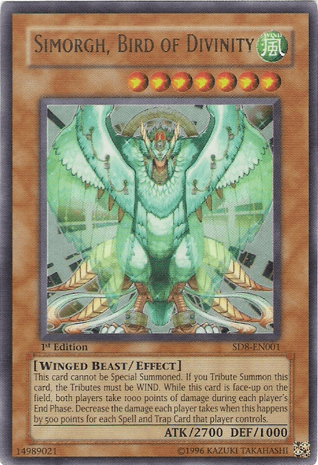 Simorgh, Bird of Divinity [SD8-EN001] Ultra Rare - Josh's Cards