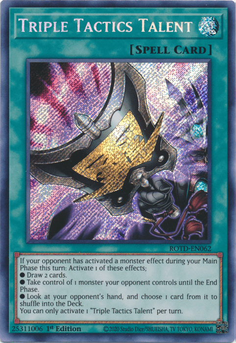 Triple Tactics Talent [ROTD-EN062] Secret Rare - Josh's Cards