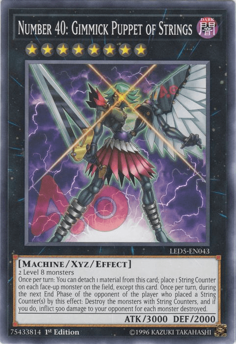 Number 40: Gimmick Puppet of Strings [LED5-EN043] Common - Josh's Cards