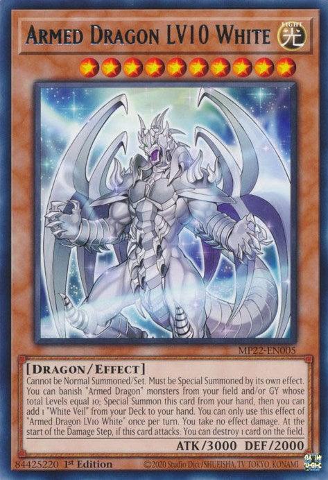 Armed Dragon LV10 White [MP22-EN005] Rare - Josh's Cards