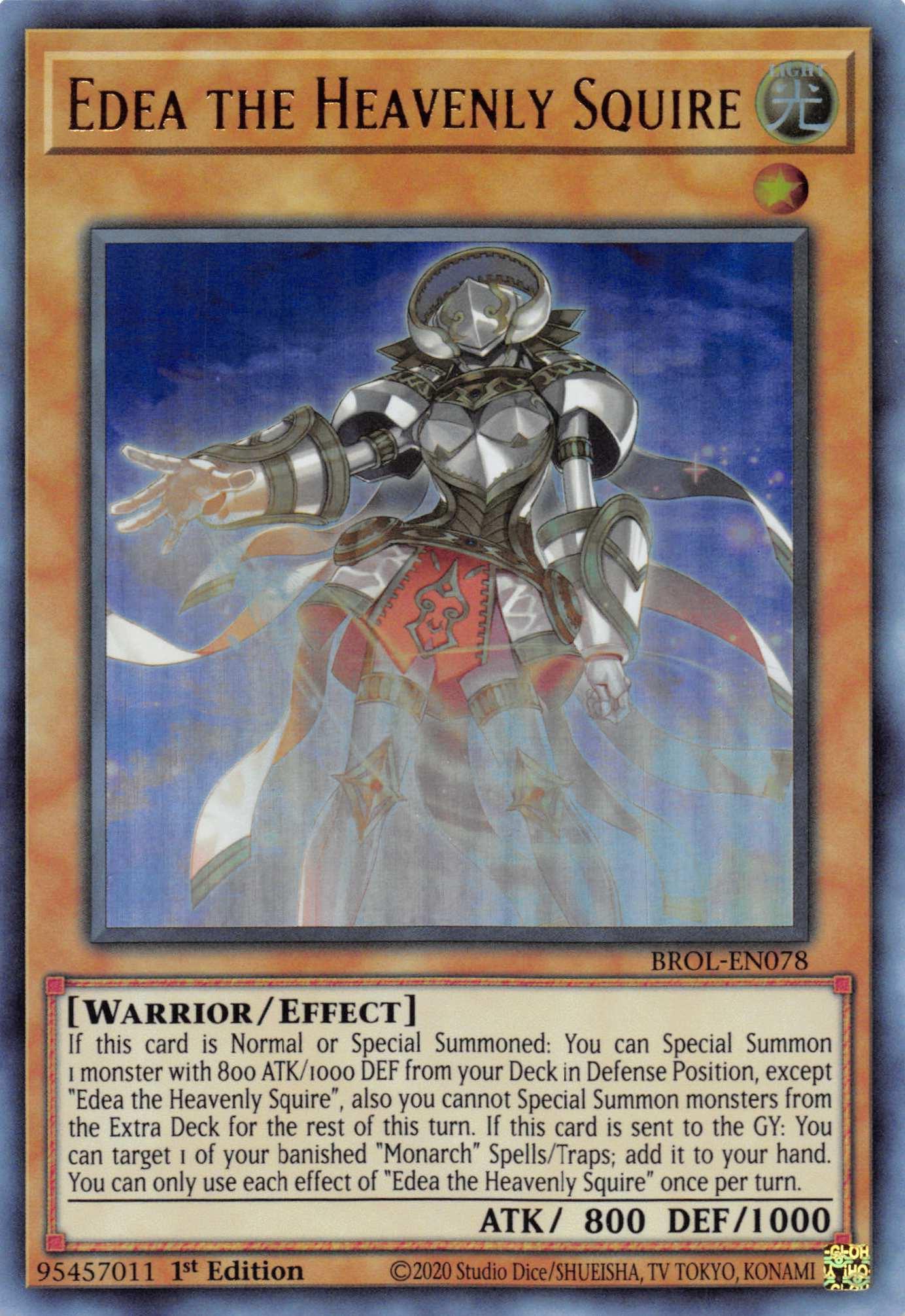 Edea the Heavenly Squire [BROL-EN078] Ultra Rare - Josh's Cards