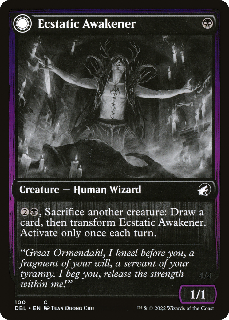 Ecstatic Awakener // Awoken Demon (DBL-100) - Innistrad: Double Feature: (Double Faced Transform) Foil