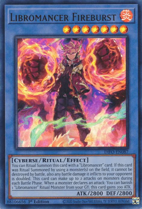 Libromancer Fireburst [DIFO-EN087] Ultra Rare - Josh's Cards