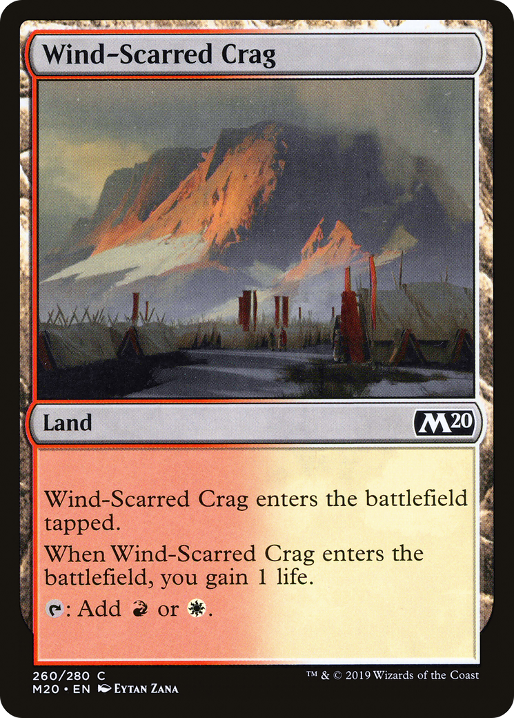 Wind-Scarred Crag (M20-260) - Core Set 2020 Foil