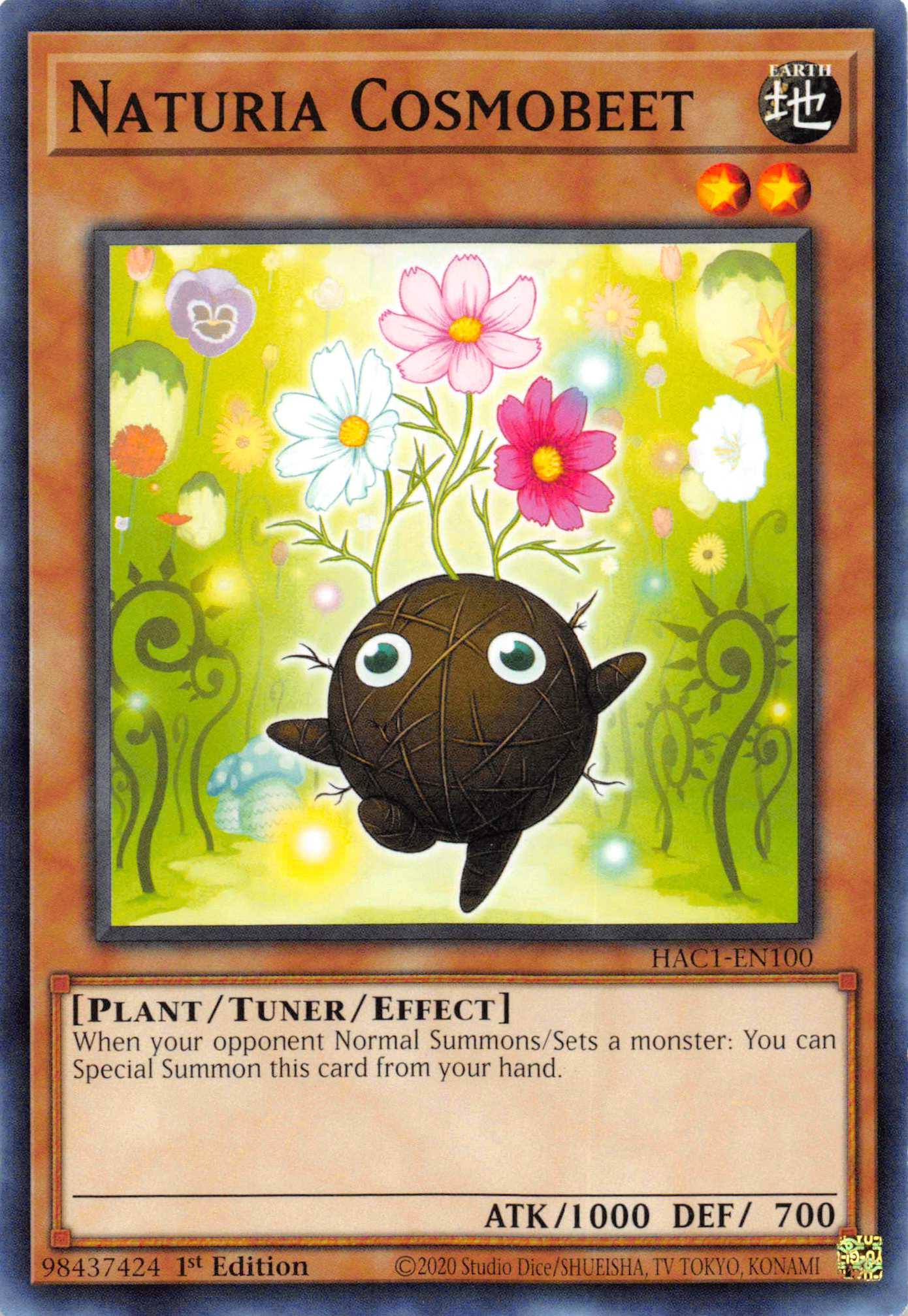 Naturia Cosmobeet [HAC1-EN100] Common - Josh's Cards