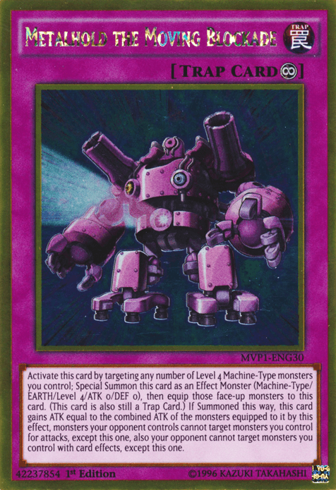 Metalhold the Moving Blockade [MVP1-ENG30] Gold Rare - Josh's Cards