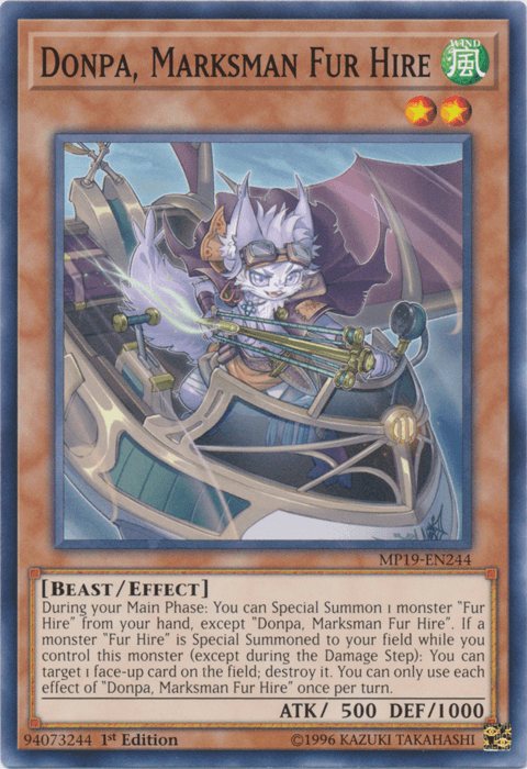Donpa, Marksman Fur Hire [MP19-EN244] Common - Josh's Cards